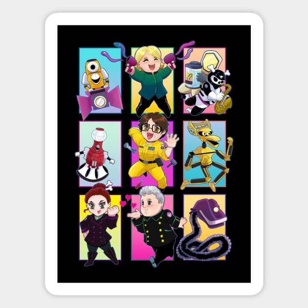 MST3K Chibis Magnet by PageBranson